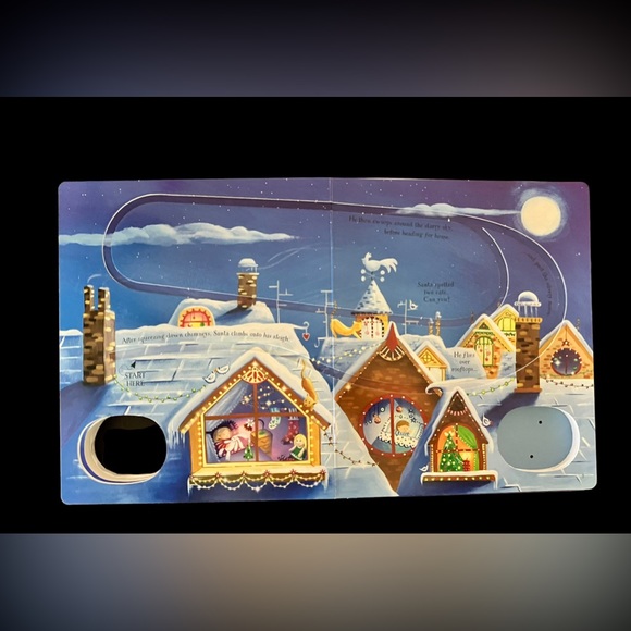 Usborne Pull-Back Busy Santa Book with Sleigh Cart Like New, used once - Picture 9 of 17